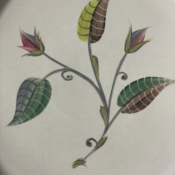 Vintage Denby Langley Spring 8.75 Stoneware Round Vegetable Serving Bowl c.1950 - Picture 3 of 6